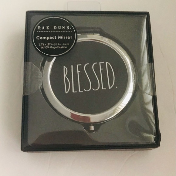 New Rae Dunn Compact Mirror Blessed - Picture 5 of 11